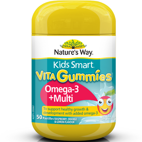 Nature's Way Kids Smart Vita Gummies Multi + Omega 50 Pastilles