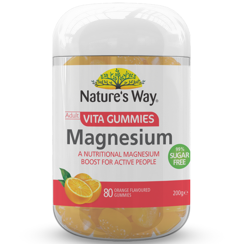 Nature's Way Adult Vita Gummies Magnesium Sugar Free 80s