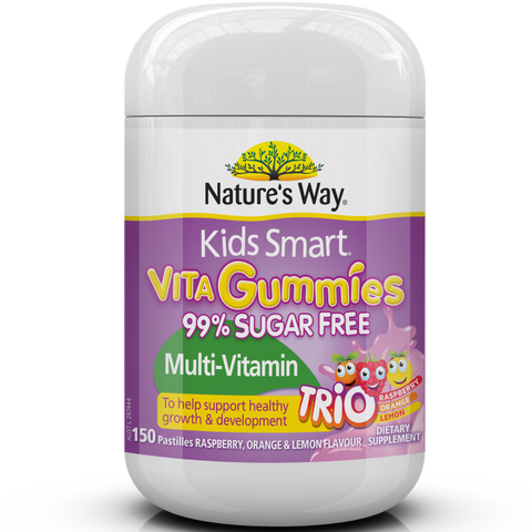 Nature's Way Kids Smart Vita Gummies Sugar Free Multi-Vitamin Trio 150 Pastilles