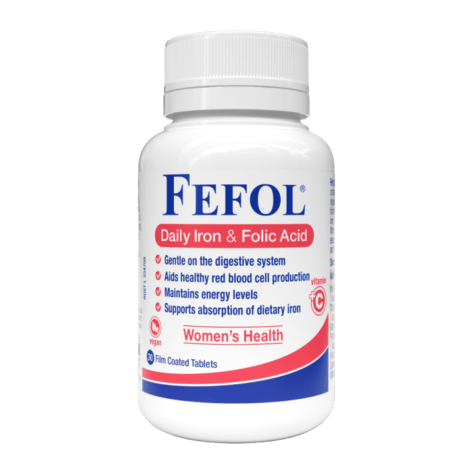 Fefol Daily Iron & Folic Acid 30 Tabs