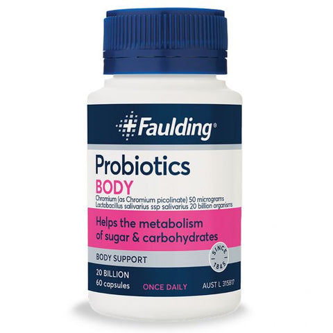 Faulding Probiotics Body 60 Capsules