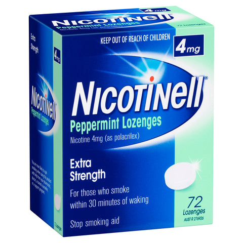 Nicotinell Lozenges Peppermint 4mg 72PK