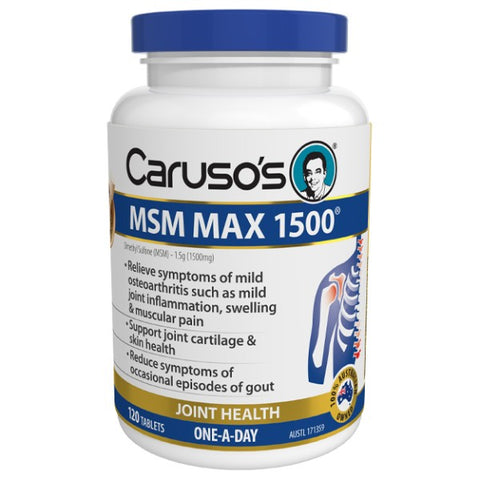 Caruso's Natural Health MSM Max 1500mg 120 Tablets