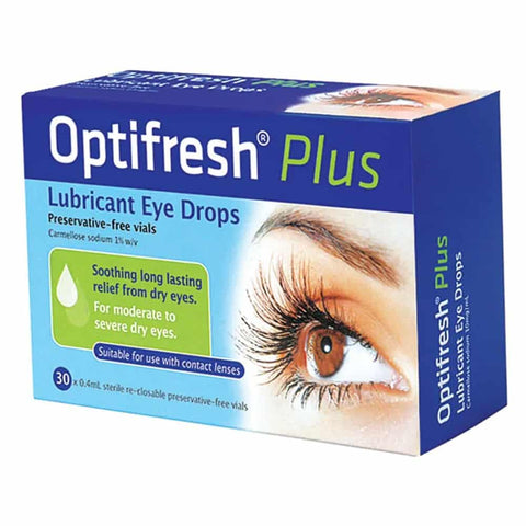 Optifresh Plus Eye Drops 0.4ml X 30 vials