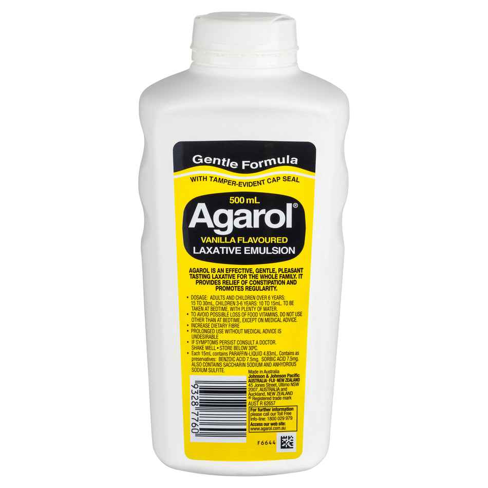 Agarol Vanilla Laxative Liquid 500ml