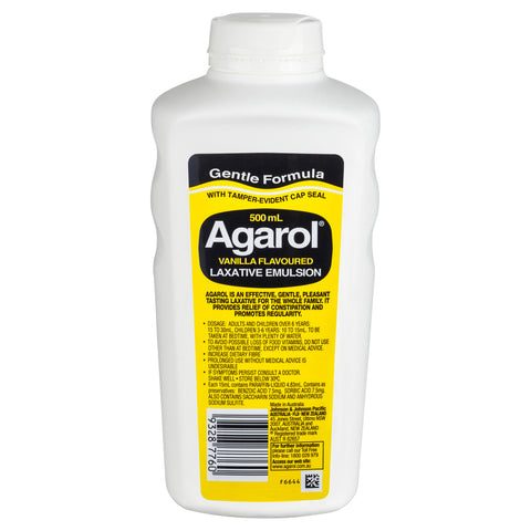 Agarol Vanilla Laxative Liquid 500mL