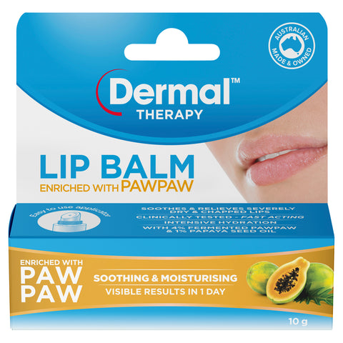Dermal Therapy Lip Balm Paw Paw 10g