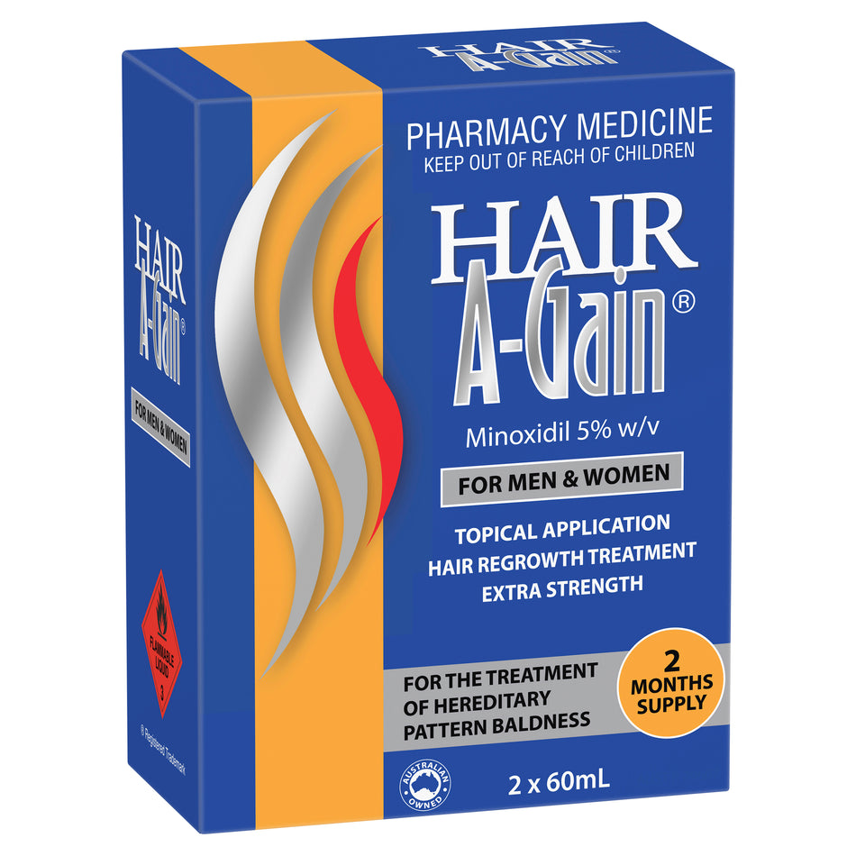 Hair A-Gain 5% 60ml 2 Pack