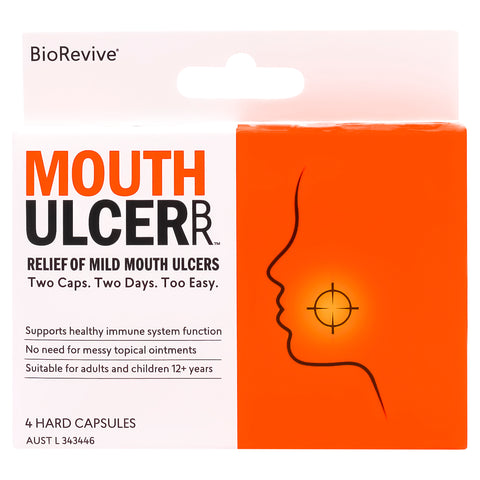 BioRevive MouthUlcer – Mouth Ulcer Relief – 4 capsules