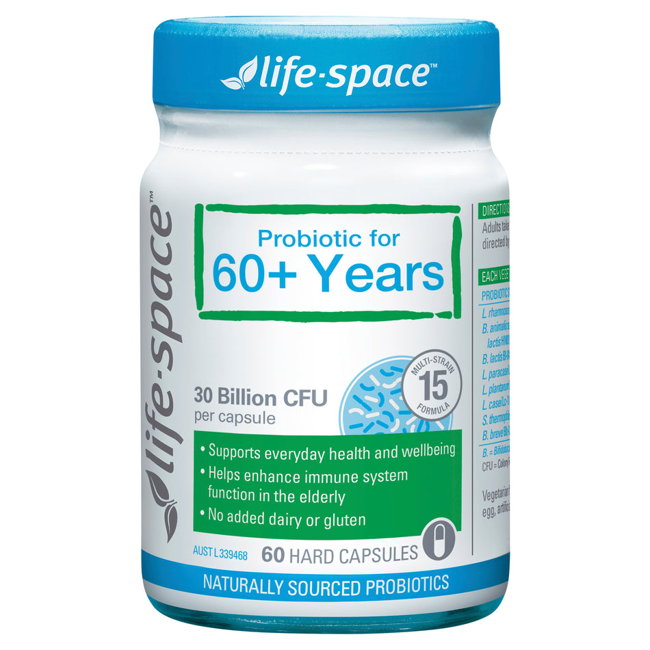 Life Space Probiotic For 60+ Years 60 Capsules