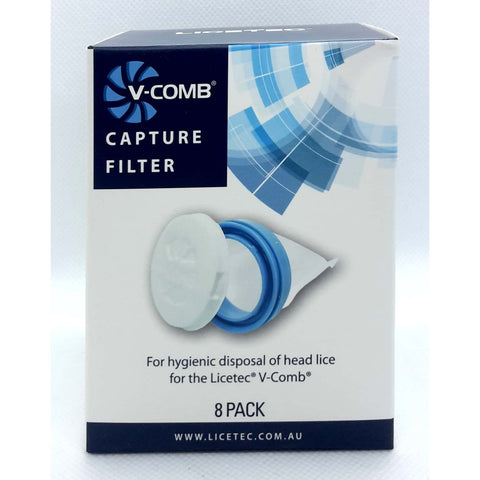 Licetec V-Comb Capture Filter 8 Pack