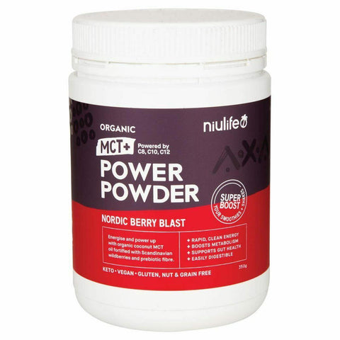 NIULIFE Organic MCT+ Power Powder Nordic Berry Blast 350g