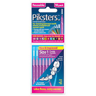 Piksters Inter Brush Size 1 Pack 10 (purple)