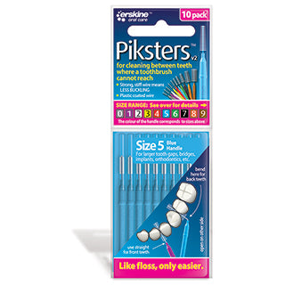 Piksters Inter Brush Size 5 Pack 10 (blue)