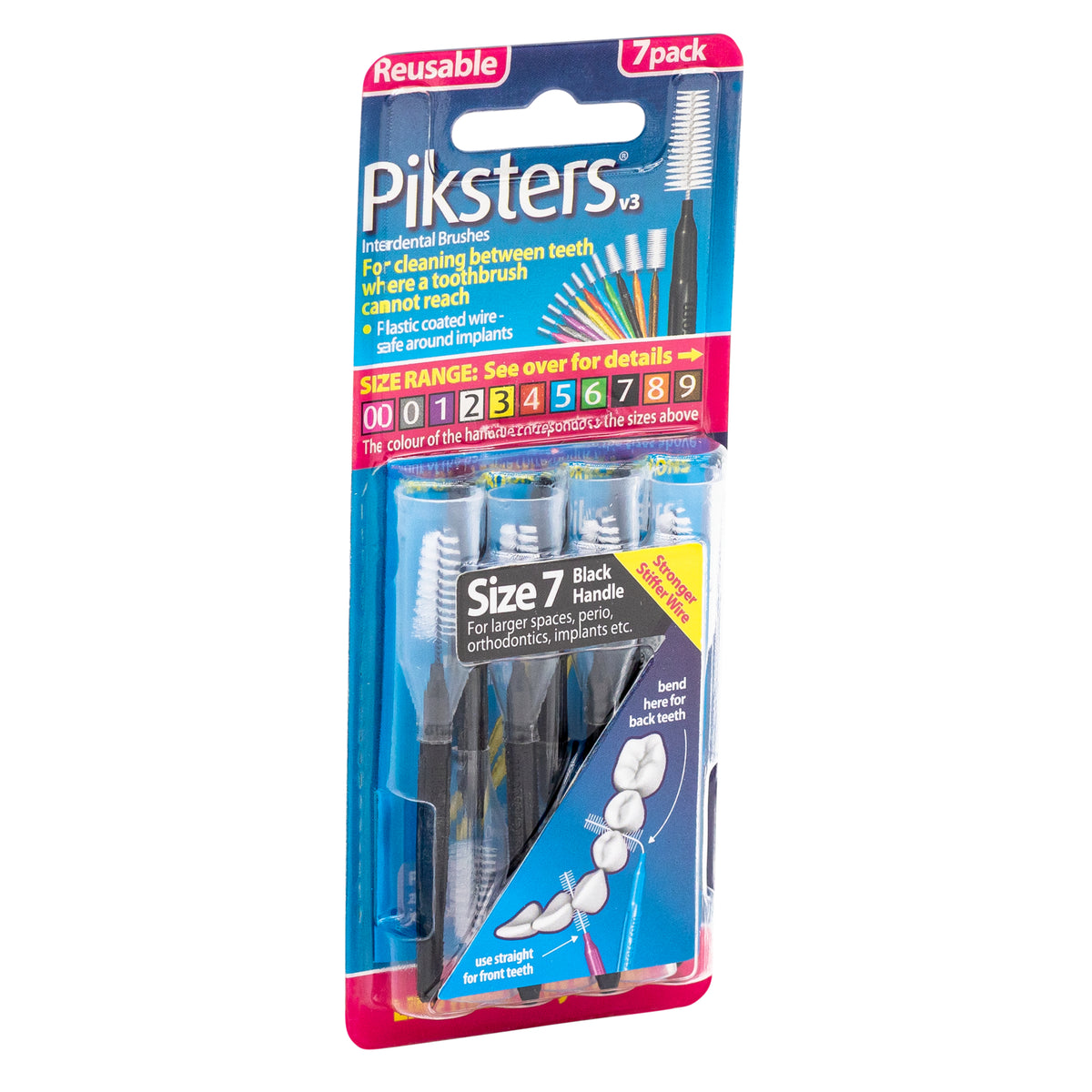 PIKSTERS INTERDENTAL BRUSH SIZE 7 7PK