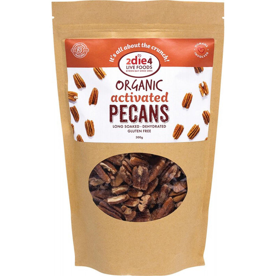 2die4 Live Foods Organic Activated Pecans Activated With Fresh Whey 300g