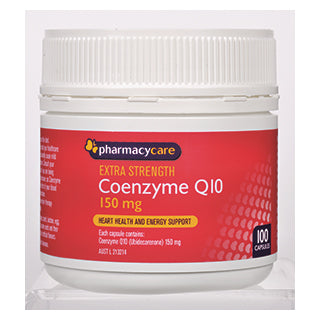 Pharmacy Care Co-Enzyme Q10 Extra Strength 150Mg 100 Capsules