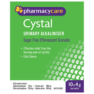 Pharmacy Care Cystal Sachets 4g 10 Pack (Generic for Ural)