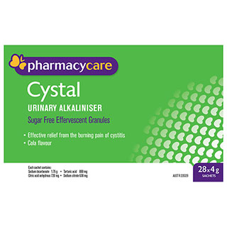 Pharmacy Care Cystal Sachets 4g 28 Pack (Generic for Ural)