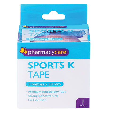 Pharmacy Care Sports K Tape 50mm x 5m Tan