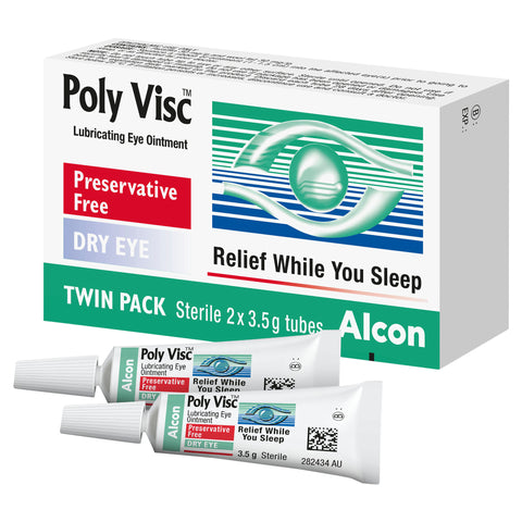 Polyvisc Eye Ointment Tubes 2 x 3.5g