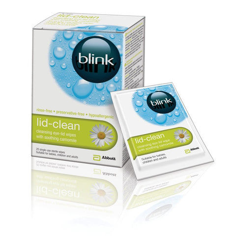 Blink Lid Clean Wipes - 20 Pack