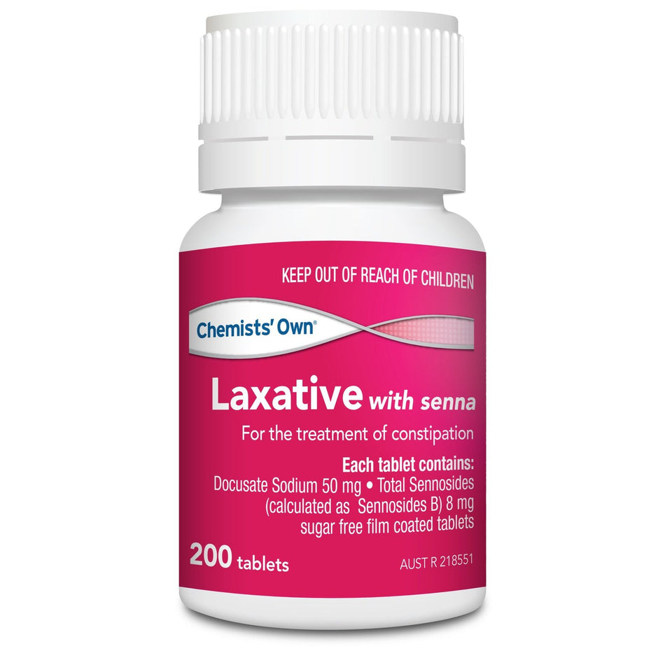 Chemists’ Own Laxative With Senna 200 Tablets (Generic of Coloxy With Senna)