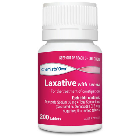 Chemists’ Own Laxative with Senna 200 Tablets (Generic of COLOXY WITH SENNA)