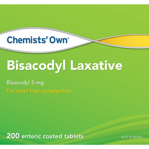 Chemists’ Own Bisacodyl Laxative 200 Tablets (Generic of DULCOLAX)