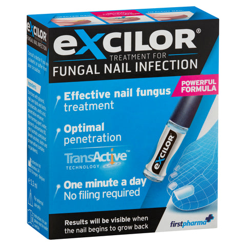 Excilor Nail Fungus Treatment Solution & Brush 3.3ml