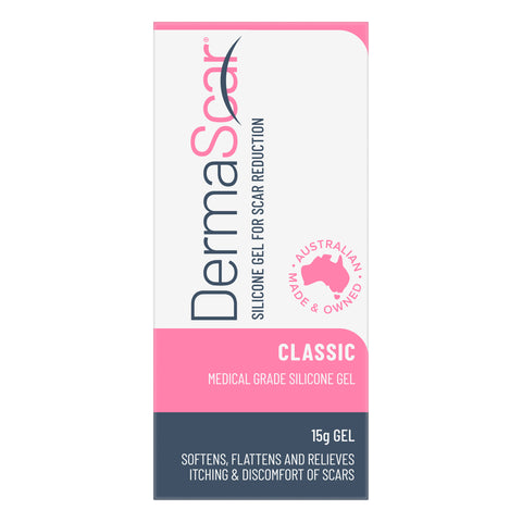 DermaScar Classic Silicone Gel for Scar Reduction 15g