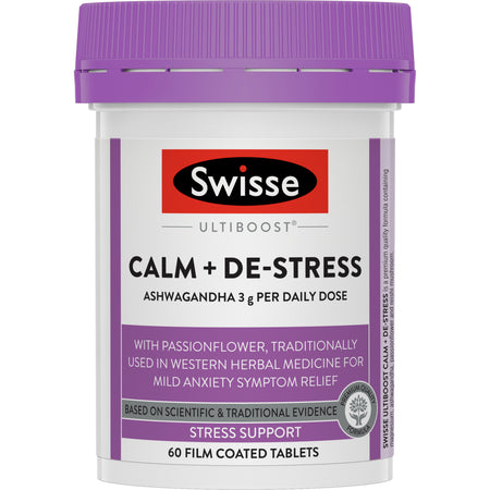 SWISSE ULTIBOOST ASHWAGANDA CALM+ 60PK