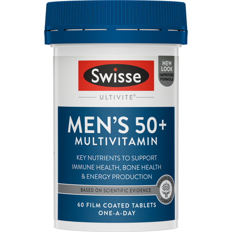 Swisse Men's Ultivite 50+ Multivitamin 60 Tablets