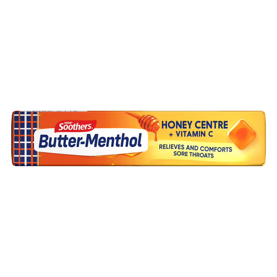 Allens Butter Menthol Honey Centre 10 Lozenges