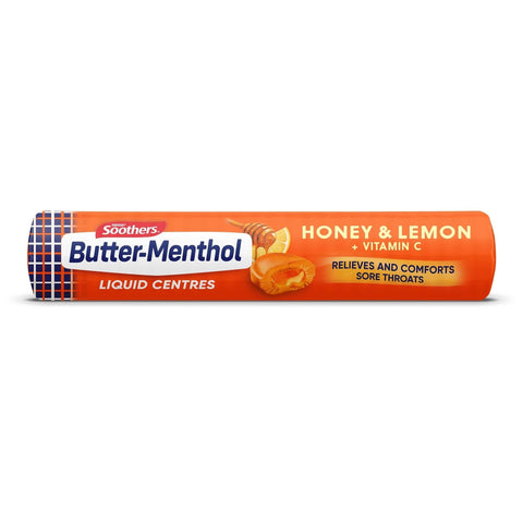 Allens Butter Menthol Liquid Centres Honey & Lemon  10PK