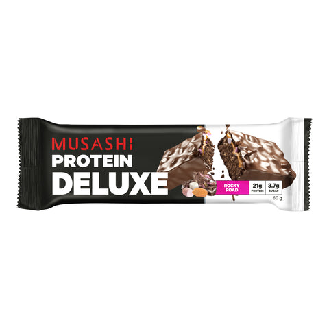 Musashi Deluxe Protein Bar Rocky Road 60g 12Pack