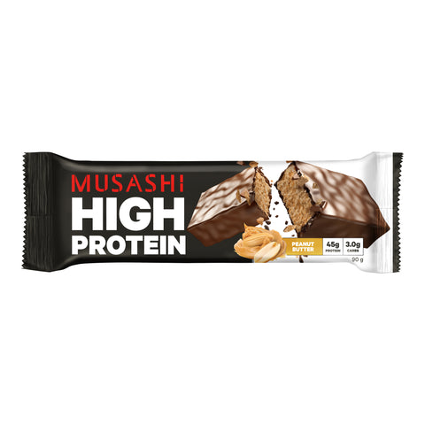 Musashi High Protein Bar Peanut Butter 90g 12PACK