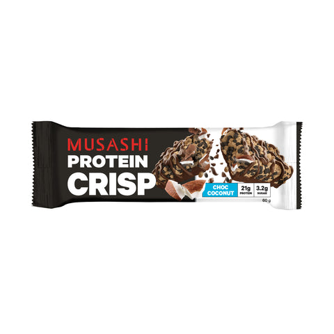Musashi Protein Crisp Bar Choc Coconut 60g 12PK