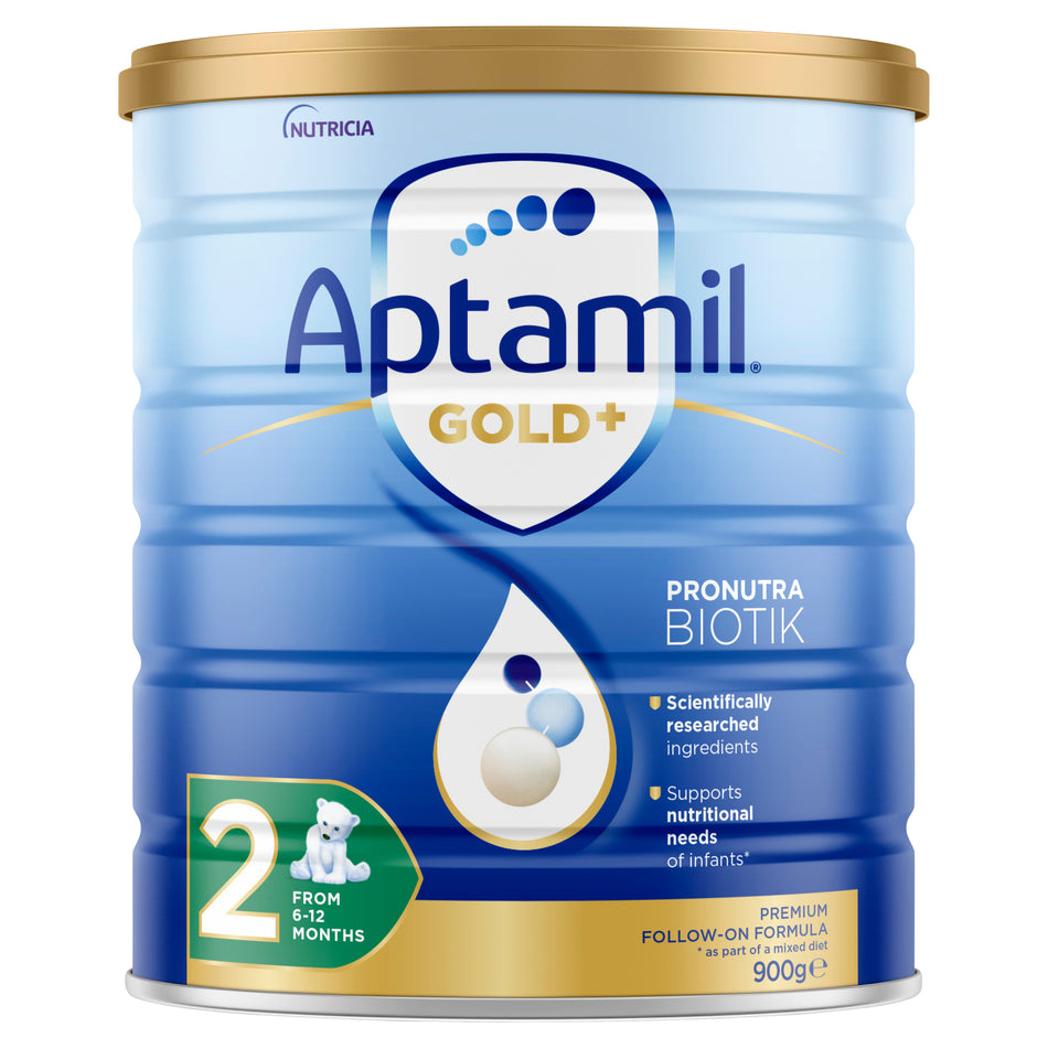 Aptamil Gold+ 2 Baby Follow-on Formula From 6-12 Months 900g