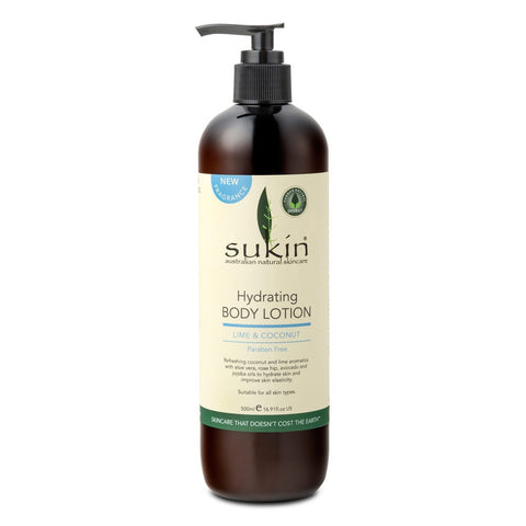 SUKIN Hydrating Body Lotion Lime and Coconut 500 mL