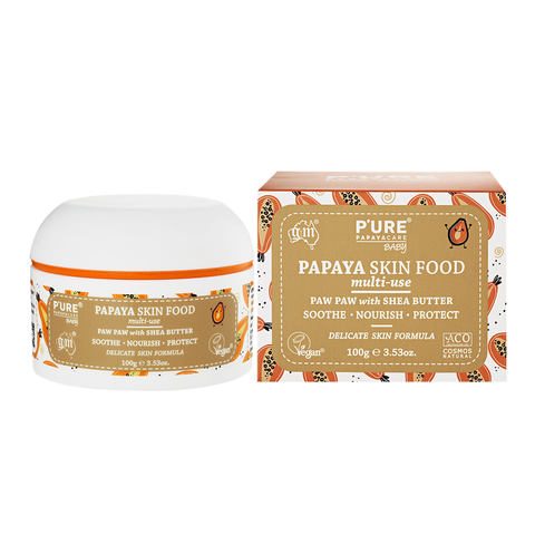 P'URE PAPAYACARE Papaya Baby Skin Food Multi-Use Paw Paw With Shea Butter 100g