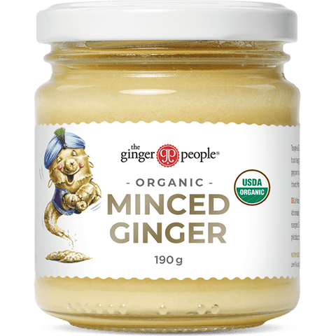 THE GINGER PEOPLE Minced Ginger Organic 190g 12pk