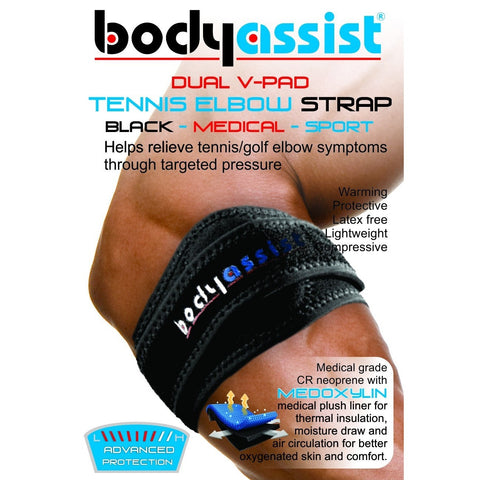 BA DUAL V-PAD TENNIS ELBOW STRAP