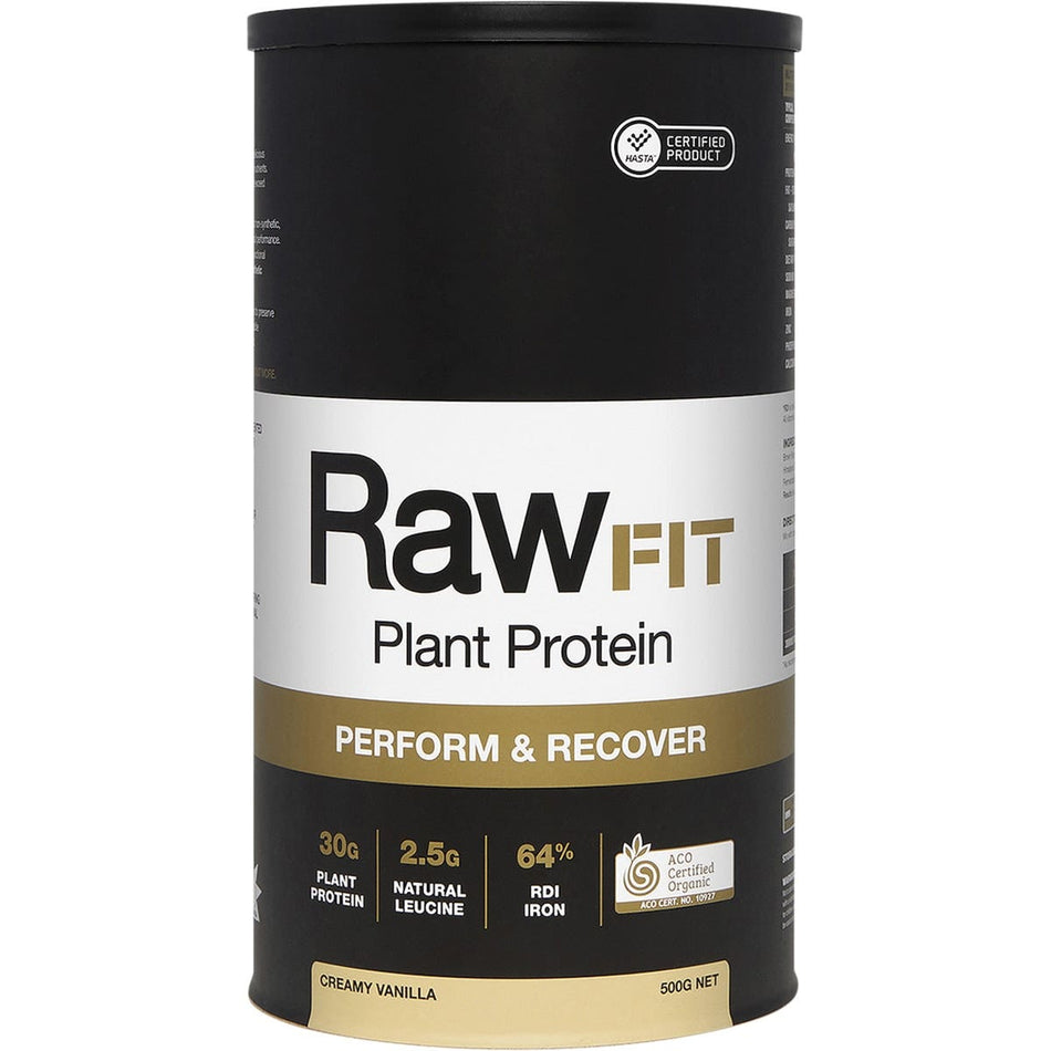 Amazonia Rawfit Plant Protein Perform & Recover Creamy Vanilla 500g