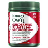Nature's Own Glucosamine Sulfate 1500 with Chondroitin 160 Tablets