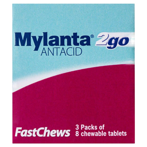 Mylanta Fast Chews Value Pack 24 Tablets