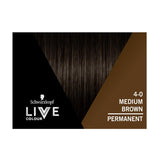 Schwarzkopf Live Salon 4. 0 Medium Brown Hair Colour