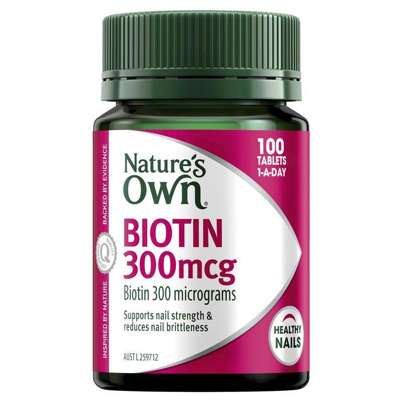 Nature's Own Biotin 300mcg 100 Tablets