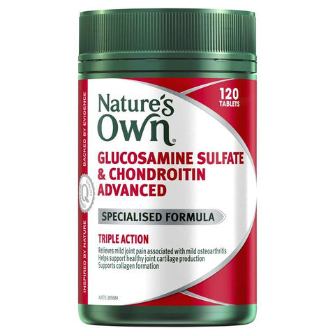 Nature's Own Glucosamine Sulfate & Chondroitin Advanced 120 Tablets