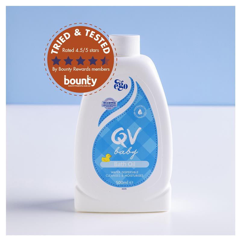 Ego QV Baby Bath Oil 500ml Shower & Bath Oil 500ml